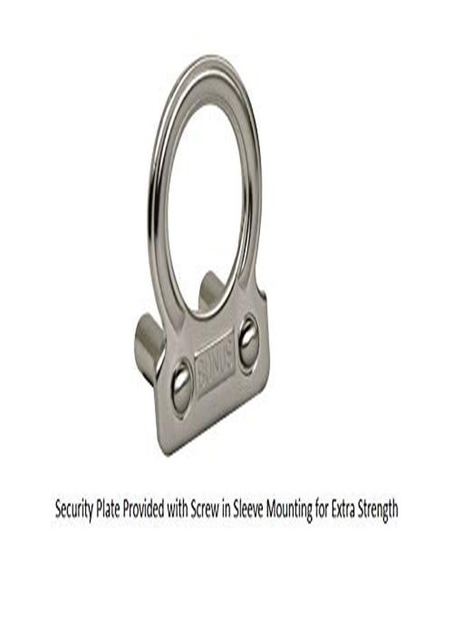 Bonus CB-45 Cupboard Lock (Size-23MM) (with Security Plate)(Material-Mild Steel)(Silver Colour)(Nickel Finish) - Image 2